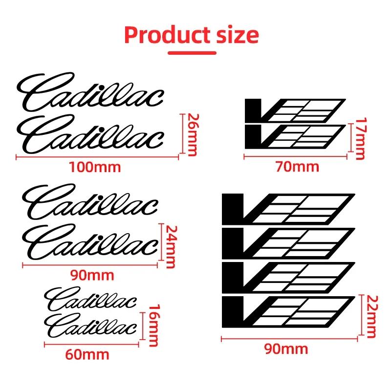 6 Pezzi Adesivi Pinze Freno Auto Decorazione Resistente al Calore Decalcomanie in PVC Per Cadillac Escalade ATS BLS CT4 CTS EXT STS XLR XT4 XT5