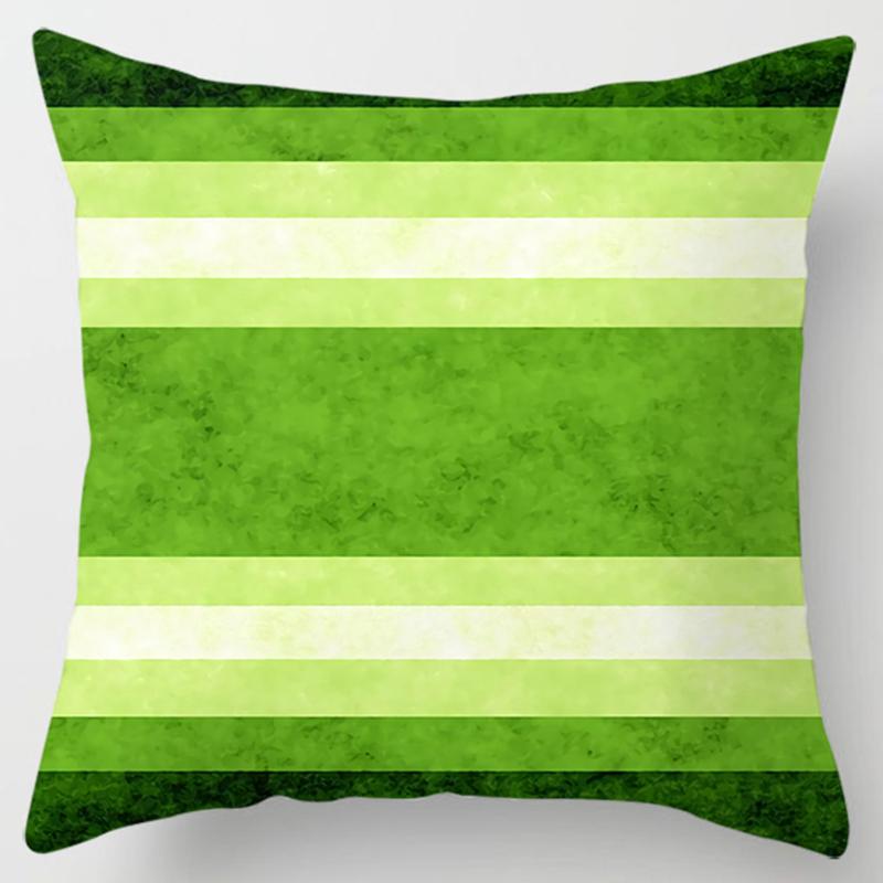 Kissenbezug quadratisch mit Grünpflanzenmuster, klassischer Kissenbezug, Bürobedarf, Auto, Wohnzimmer, Sofa, Mode