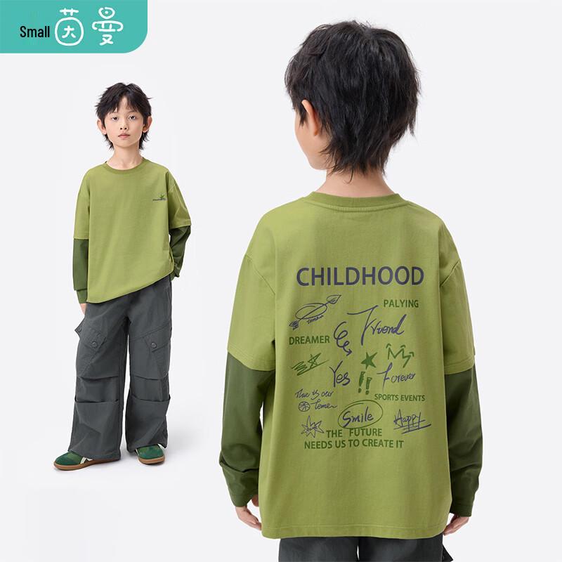 Boys  Casual Long-Sleeve T-Shirt with Back Print 150