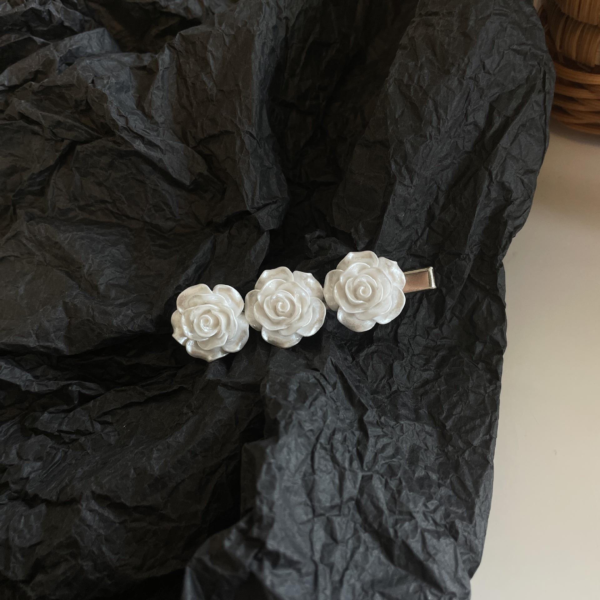 Premium Camellia Hairpin~ Super Immortal Summer Flower Side Clip Small Fragrant Wind Hairpin Headgear Female
