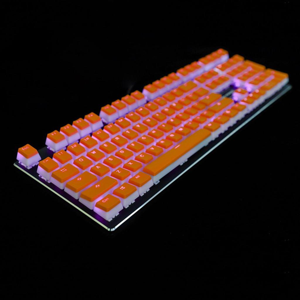 108 Keys PBT Pudding Keycap Set DIY for RGB Mechanical Keyboard, Show Dazzling Lamp Effect. -