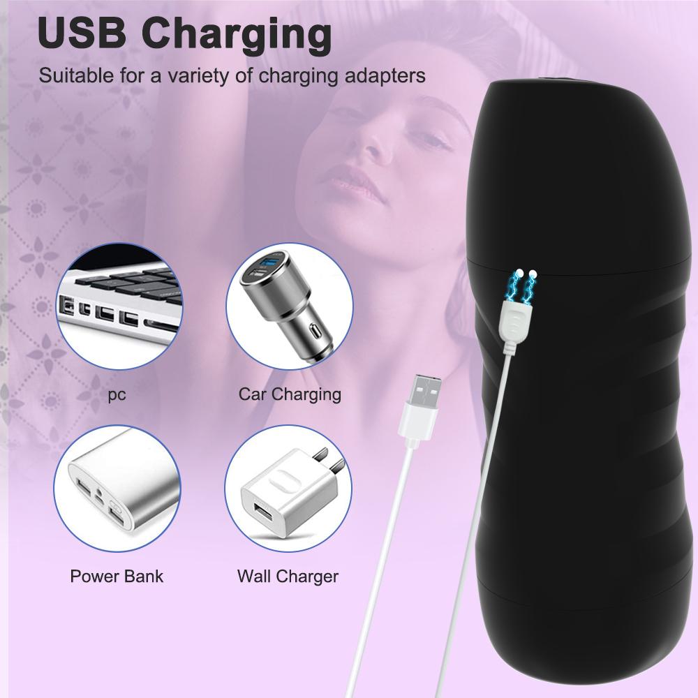 Masturbator masculin Penis Cupă Muie Suge Vagin simulat Păsică reală Gemetă Vibrator Jucării sexuale masculine Vagin simulat