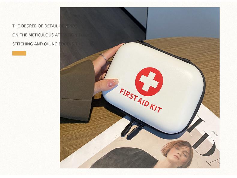 Compact PU First Aid Kit for Car and Outdoor Use