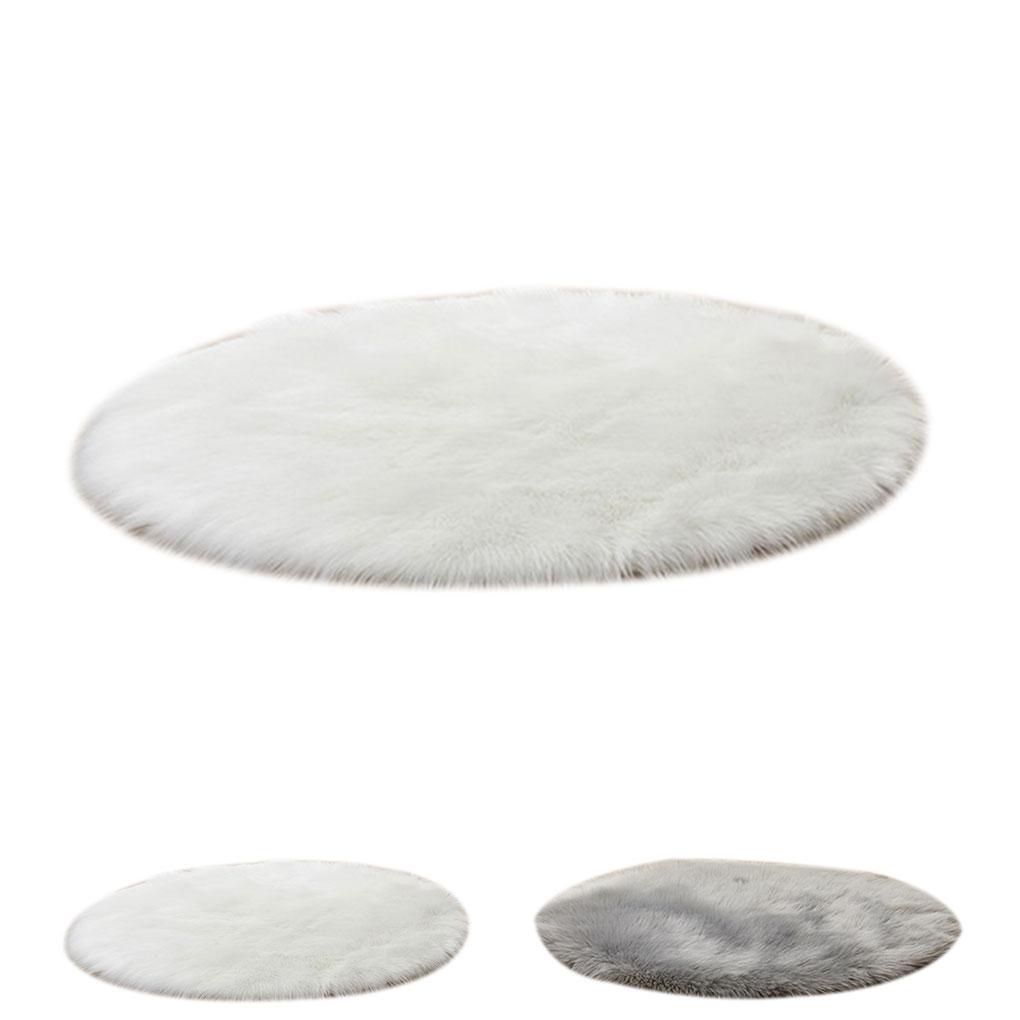 Fluffy Plain Sheepskin Rug Soft Faux Fur Shaggy Area Rugs Thick Wool Carpet