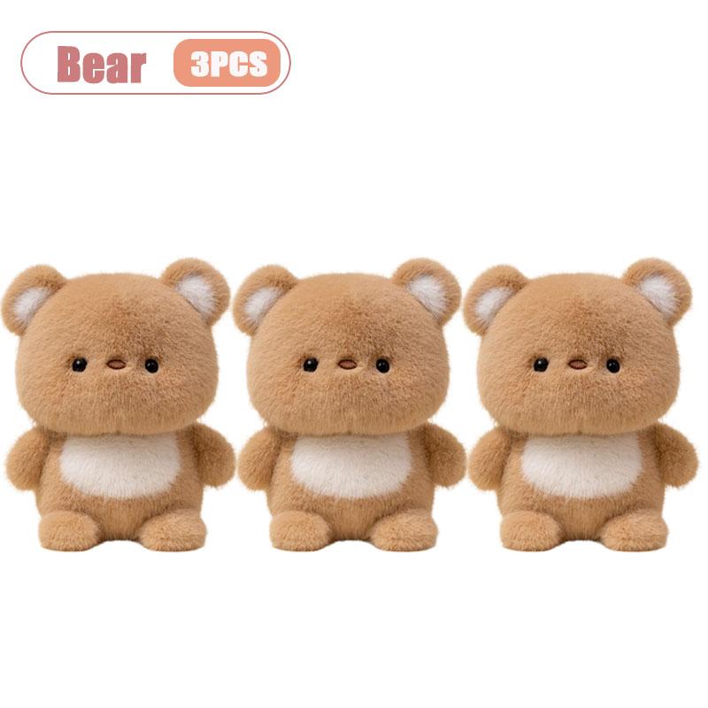 1-5PCS Cute Desk Companion Plush Stuffed Animal Kawaii Desktop Ornament Study Work Buddy Birthday Gift for Kids