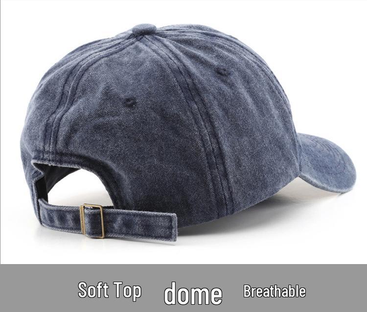 Retro Washed Duckbill Cap: Unisex Outdoor Sun Protection Baseball Hat