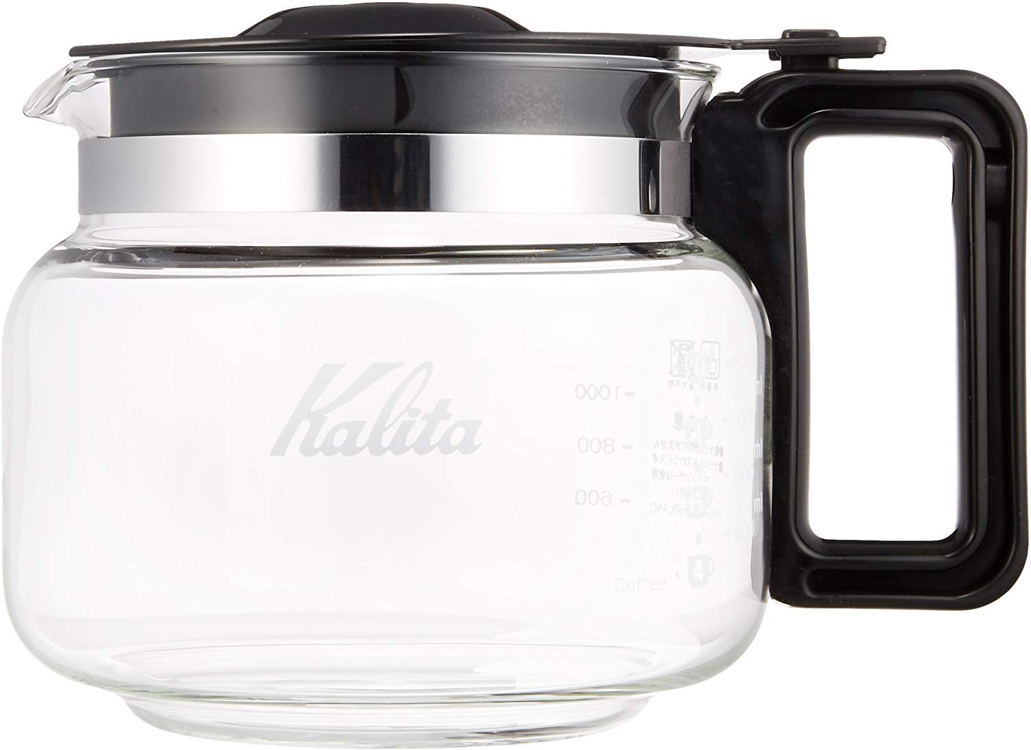 

Кофейный графин Kalita из термостойкого стекла 1,7 л, черный #32029
