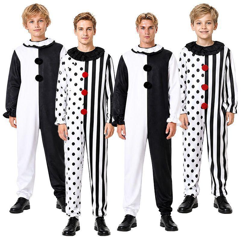 Clown performance clothing men's and women's broken soul clown cos clothes parent-child activities funny clothing