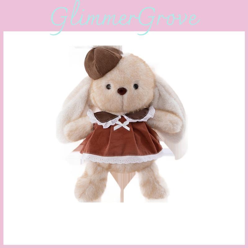 Plush Rabbit Toy For Kids Soft Animal Plush Pillow Gift With Dress And Hat Decoration