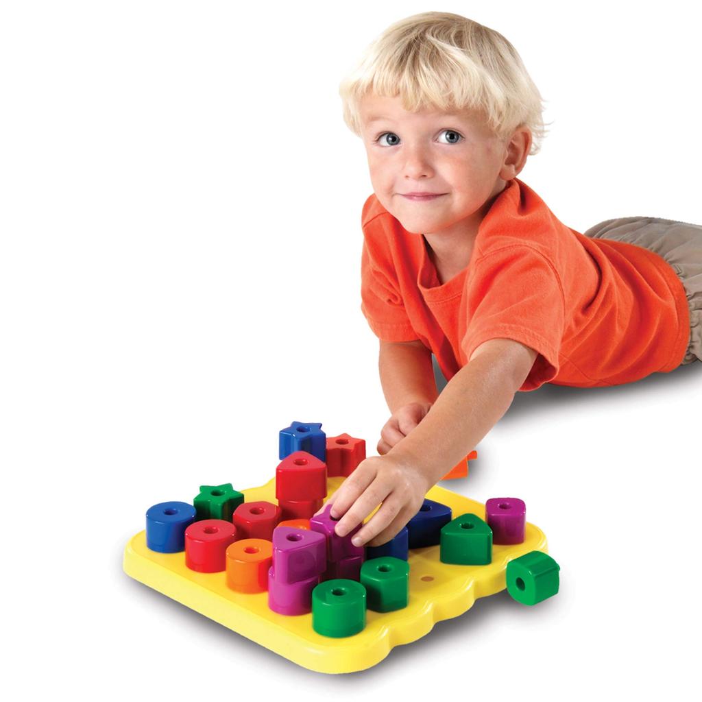 Learning Resources Stacking Shapes Pegboard LER 1572