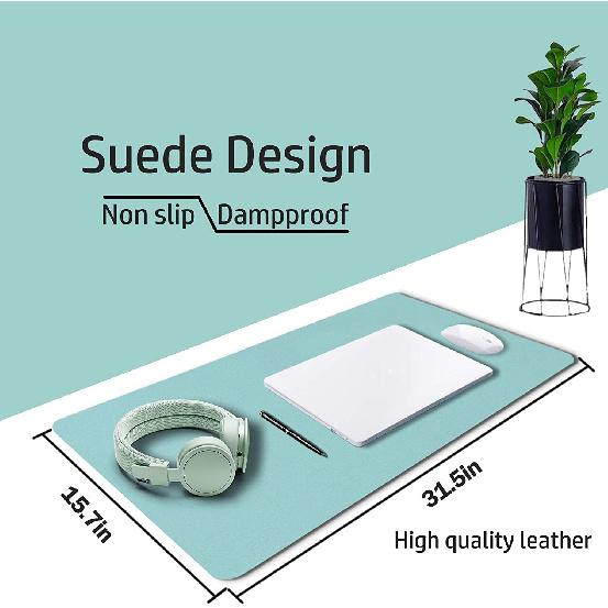 5-Color 4-Size Optional Double Sided Simple Leather Mouse Pad, Desk Pad, Office Supplies Desk Pad, Coaster