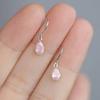 1pair Blue Water Drop Drop Drop Earrings Zirconium French Court Style Elegant Simple Luxury Classic Earrings Jewelry