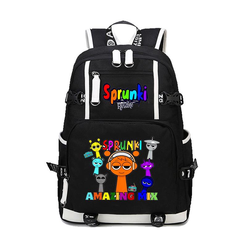 Sprunki Rhythmusbox Spiel Thema Schulrucksack Teenager Schüler Tasche Große Kapazität