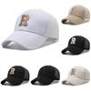 R Embroidery Letter Baseball Cap Adjustable Breathable Outdoors Protection Sun