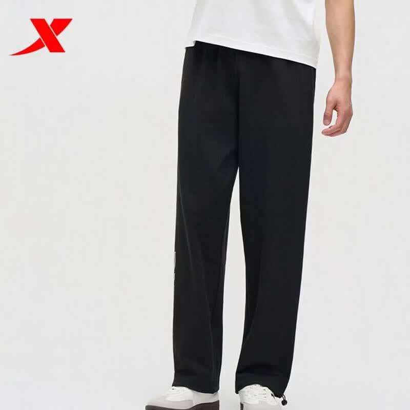 XTEP Men s Printed Knit Straight Casual Pants S