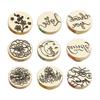 Emboss Sealing Wax Stamp Head Brass Sealing Stamp Wax Seal Stamp Head Replacement for Envelope Sealing, Greeting Cards