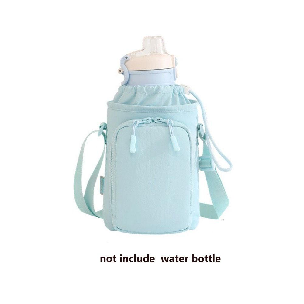 Adjustable Shoulder Strap Sports Water Bottle Bag Protective Cover Phone Pocket Bottle Storage Bag Crossbody Hands-Free