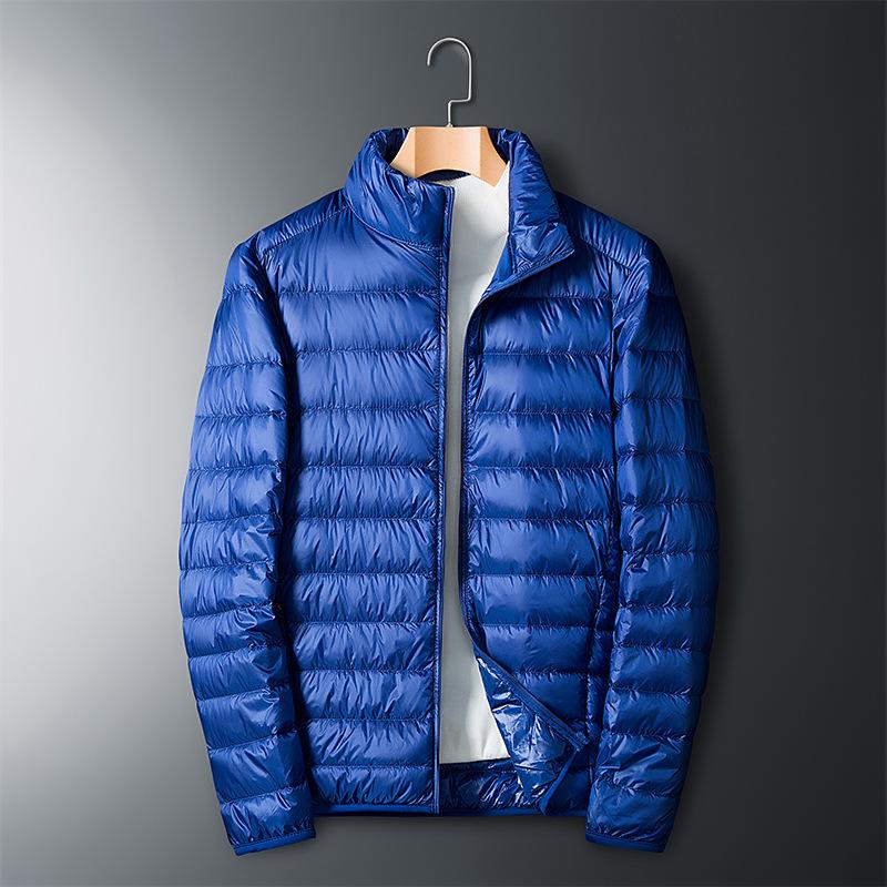 Men's Short Lightweight Down Jacket - 2024 Winter Trend, Casual Plus Size, White Duck Down, Fashionable and Warm
