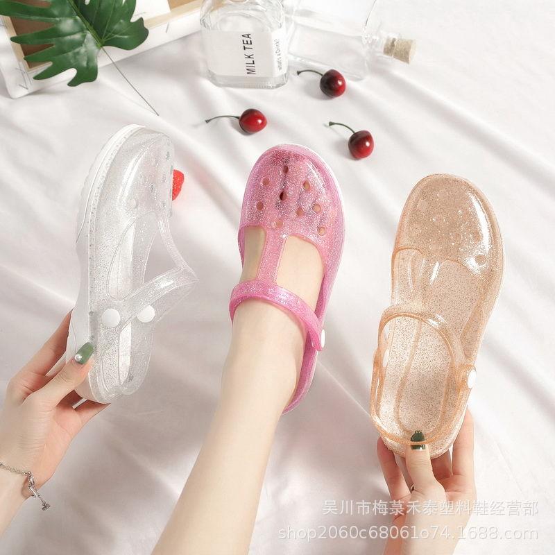 New Summer Hole Shoes Women's Sandals Jelly Shoes Women's Cool Slippers Nurse Shoes Garden Shoes
