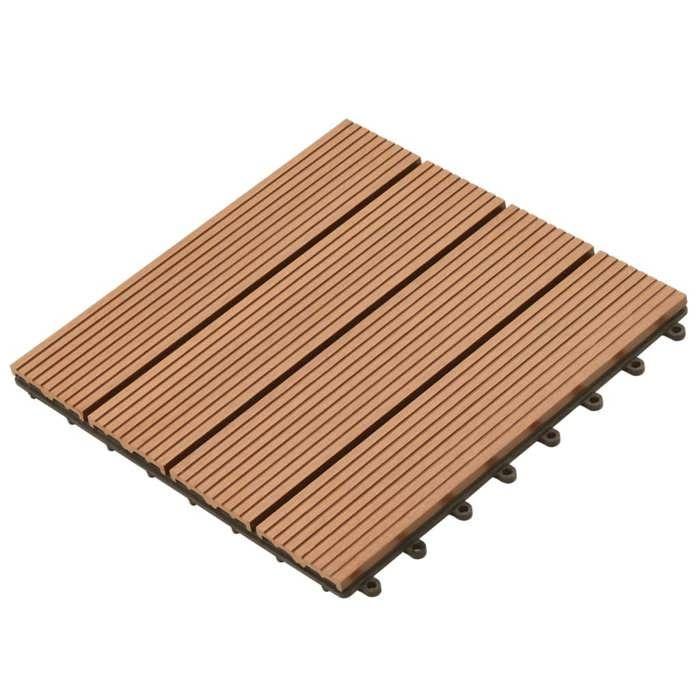 VidaXL 22x Carreaux de Terrasse Carreaux de Patio Carreaux de Balcon Carreaux de Jardin Carreaux de Plancher Carreaux de Sol 277796