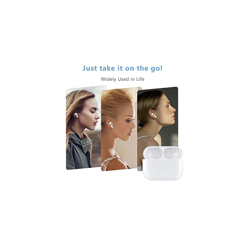 Kabelloses Ladecase Ersatz für AirPods Pro – 660mAh Integrierter Akku, Bluetooth-Synchronisierung, Qi Kabellos & Lightning Ladeanschluss (Nur AirPods Pro)