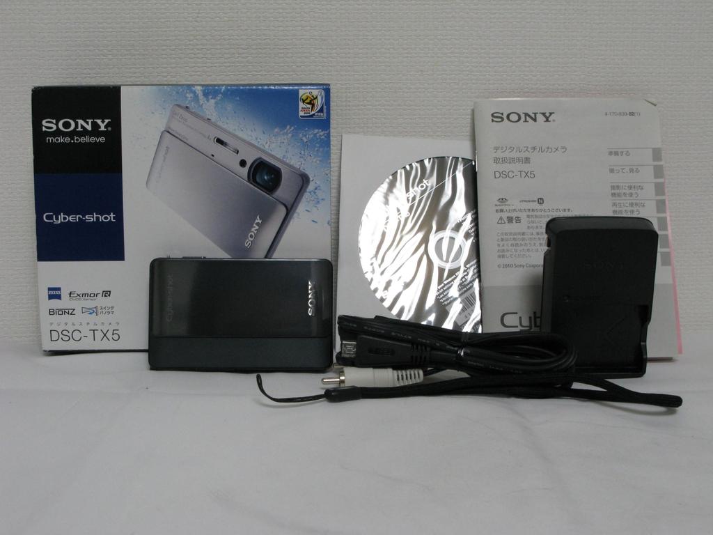 Sony Cybershot TX5 Digital Camera (10.2MP CMOS/4x Optical/Black) DSC-TX5/B