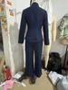 2026 Euro-Amerikanisches Damen Langarm Unifarben Ein-Knopf Blazer & Hosen Set