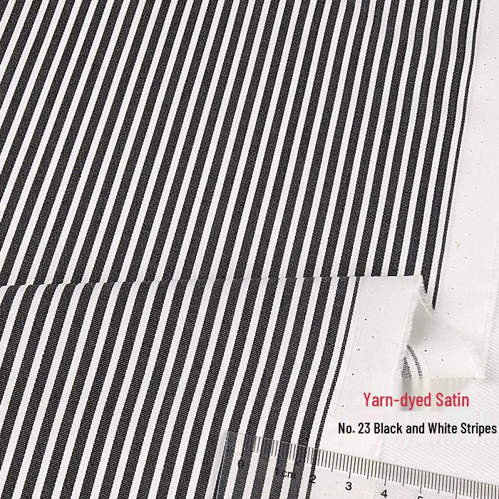 Blue, White, Gray Striped Cotton Fabric for Summer Shirts and Work Dresses