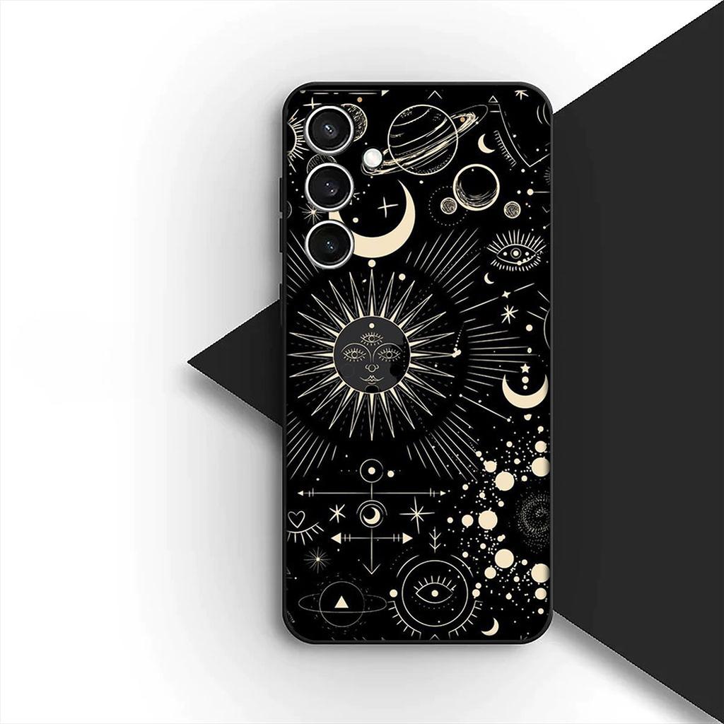 Protective Cover Sun Moon Funny Face Stars for Huawei P30 P20 Mate 20 10 Pro Lite Y7A Y8S Y7 Y9 Prime 2019 Phone Case