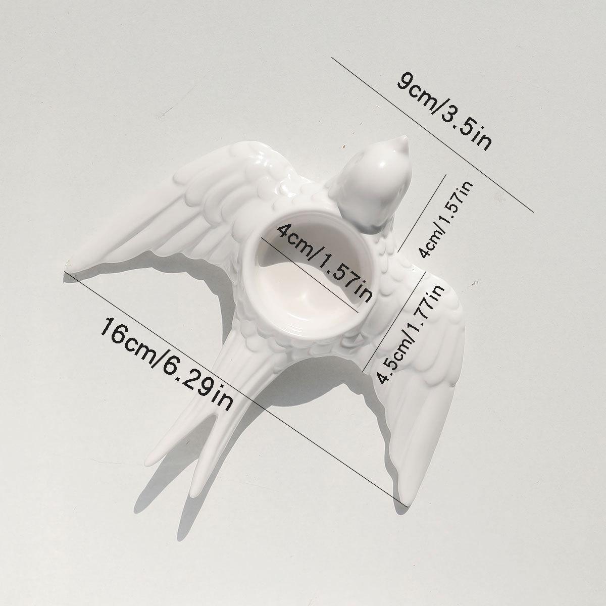 Подсвечник-ласточка Керамический канделябр Подсвечник Золотая птица Поднос для ароматической свечи Контейнер для хранения Свадебное украшение