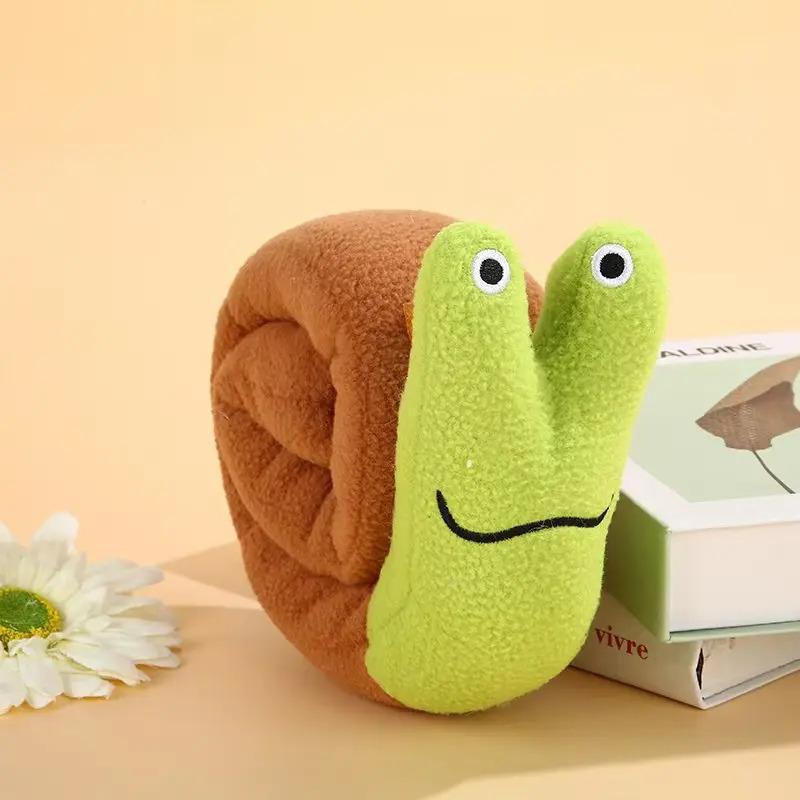 Snail Shaped Interactive Dog and Cat Toys Hide Treats Puzzle Mat for Mental Stimulation Fun Sniffing Game Pet Training Supplies