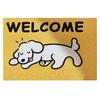 Door Mat Cute Cartoon Dog Pattern Anti Slip Mud Scraping Welcome Rug Front Door Rug Home Decoration