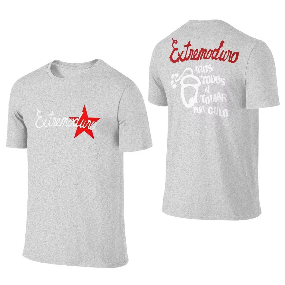 2026 Summer Hot Sale EXTREMODURO Band Printed T-Shirt Men's and Women's Vintage Cotton Tees Round Neck Short Sleeve T-shirt