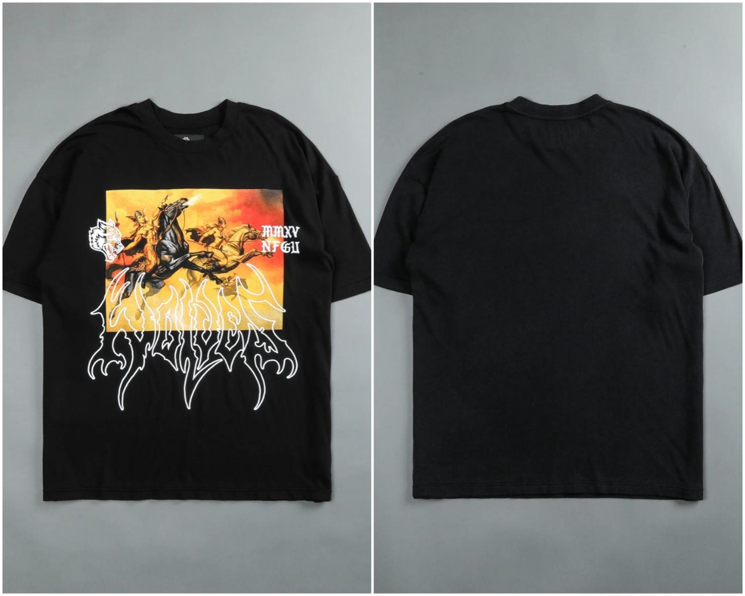 

Американский размер Футболки с принтом волков, летняя классика, хип-хоп, черные, с буквенным принтом, хлопковые, мужские футболки, хип-хоп, повседневные топы, футболки 4XL