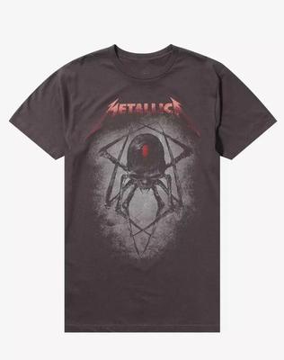 SELTEN! Metallica Black Widow Schädel T-Shirt HEISS NEU Unisex T-Shirt