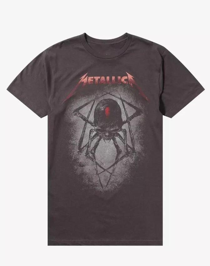 RARE! Metallica Black Widow Skull T-Shirt HOT NEW Unisex T-Shirt XL