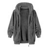 Men Fleece Hooded Jacket Winter Warm Zip Up Sweatshirt Soft Breathable Coat Casual Outerwear