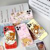 Popular Cute R-rilakkuma Bear Transparent Phone Case For IPhone 17 Air 16 Pro Max 15 14 13 12 11Plus Shockproof Cover