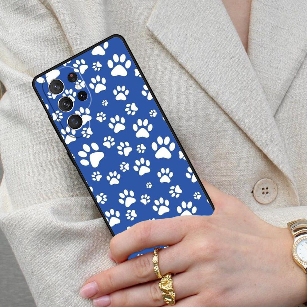 Dog Paw Cell Phone Case for Samsung Galaxy S26 Ultra S25 S24 S23 S22 S21 S20 Note10 Cover