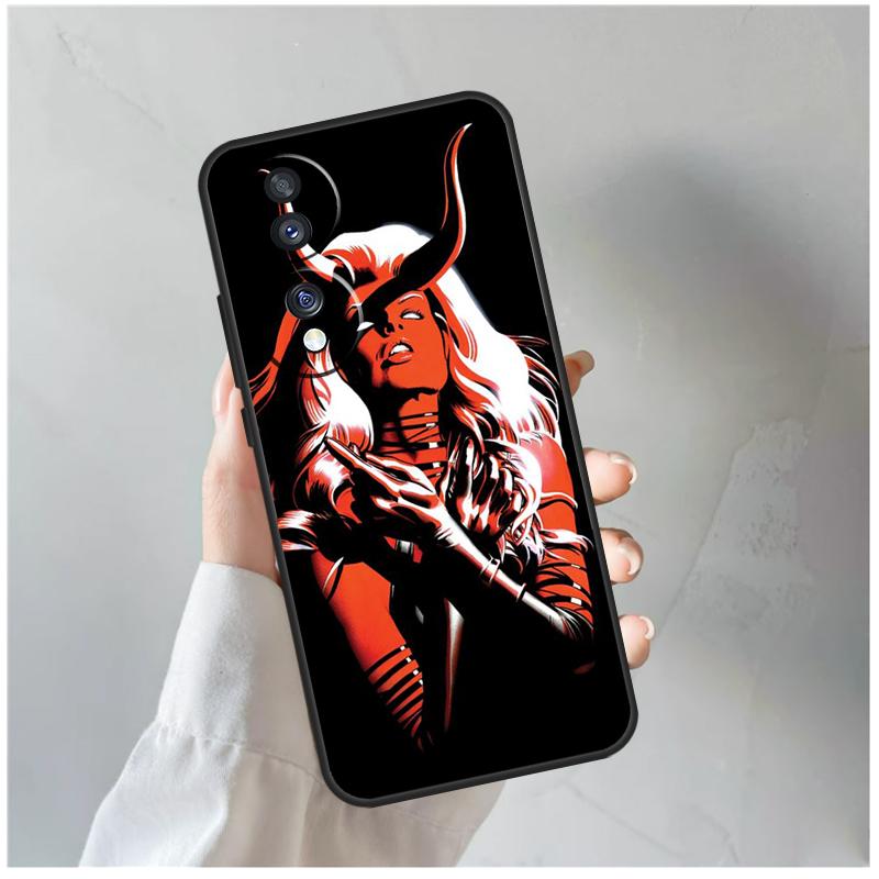 Devil Woman For Honor Magic 5 6 7 8 Pro Case For Honor 200 400 Lite 50 70 90 X8c X8b X9a X9b X9c X9d Win