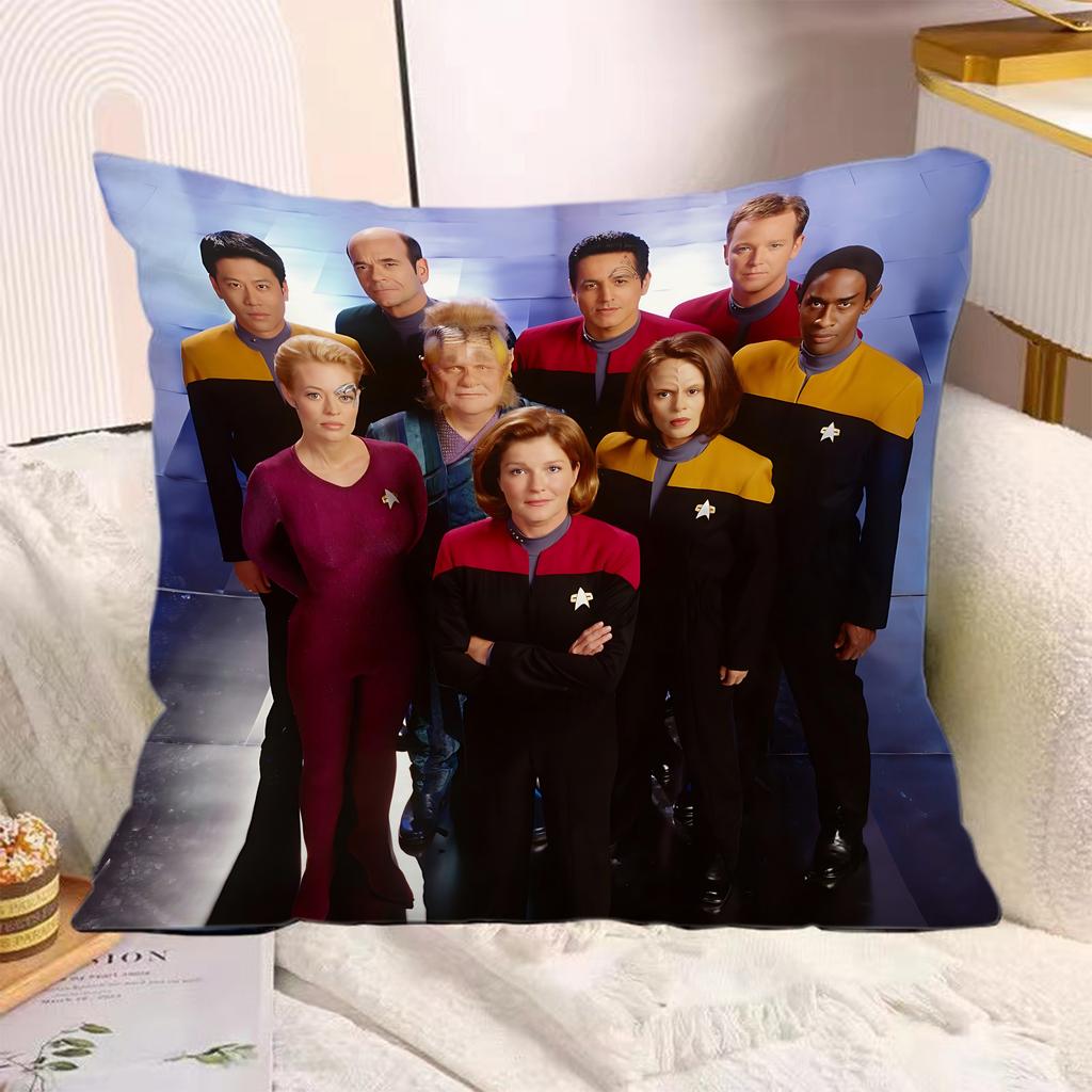TV Series Pillow Covers Cartoon Sofa Decorative Home Doublesided Printing Short Plush Cute Cushion SStar TTreks Cover