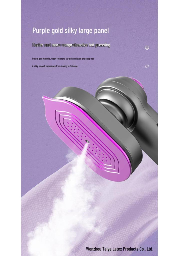 Compact Steam Handheld Iron: Dual-Use Wet/Dry Folding Mini Rotary for Hanging and Flat Ironing
