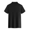 Sommer Herren Damen Kurzarm Revers Poloshirt, Baumwoll-Top in Leinwandbindung, Hochwertiges Weiches Businesshemd, Outdoor-Sport T-Shirt Unifarbe