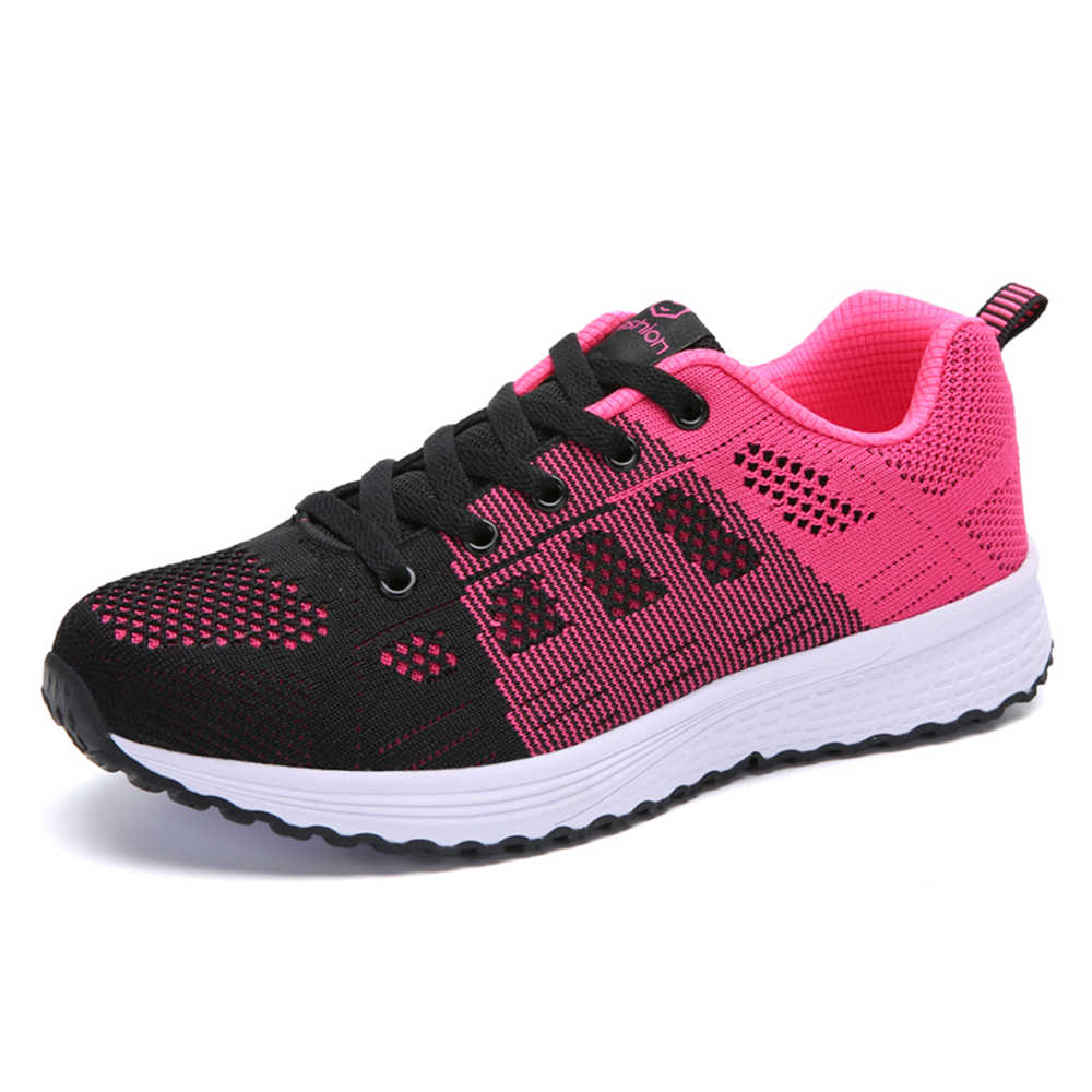 Net Flat Sole Women's Sports Shoes Flats Walking Sneakers Skates For Women Special Wide Top Sale First Degree Brand Tnis