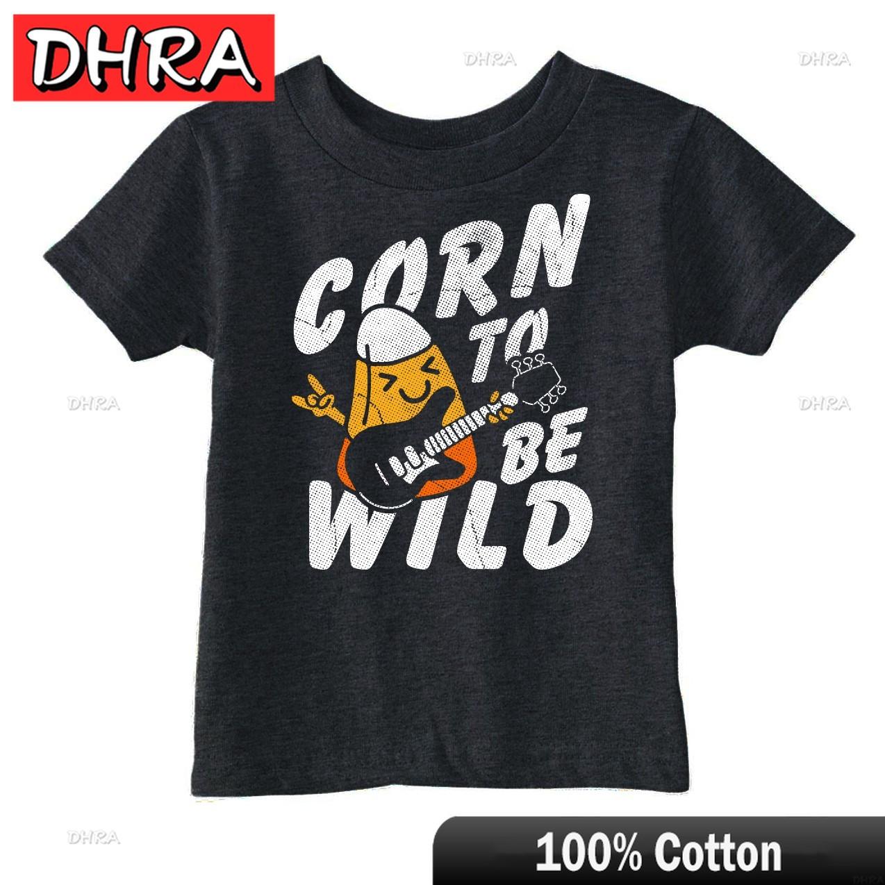 

Toddler Funny T Shirts Corn To Be Wild Sarcastic Halloween Candy Graphic Novelty Hip Hop Graphic Tee T Shirts Cotton Breathable S