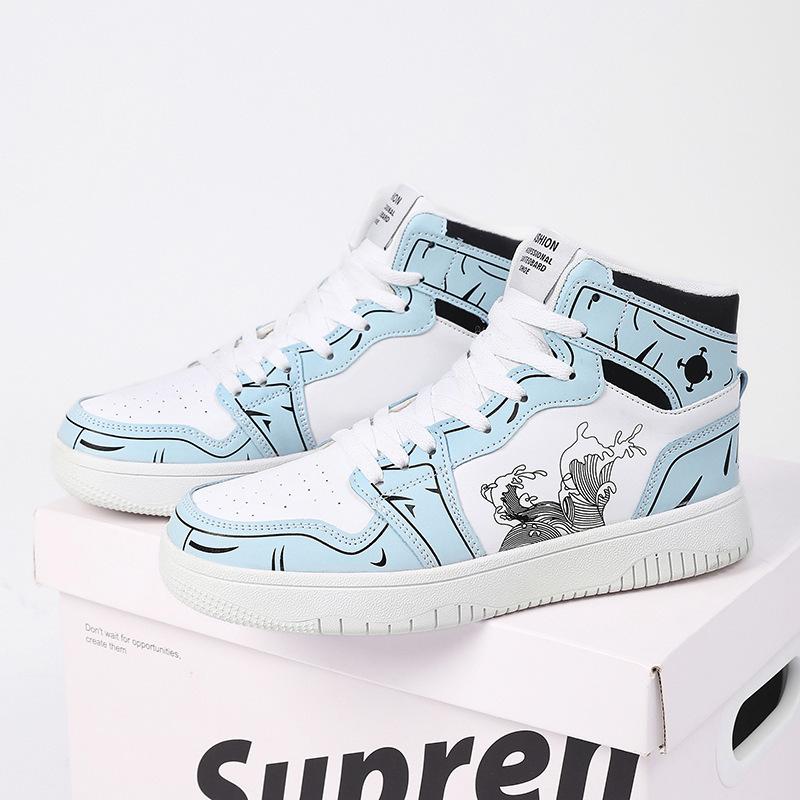 

Мужские кроссовки с высоким верхом большого размера спортивная мода бархатные ученик средней школы корейская версия повседневный размер обуви теплая обувь на платформе весенне-осенняя обувь 47