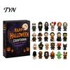 Hanging Halloween Decorations Advent Calendar 2026, 24 Days Countdown with 2D Flat Spooky Party Favors Acrylic Mini Figures, Collectible Surprise