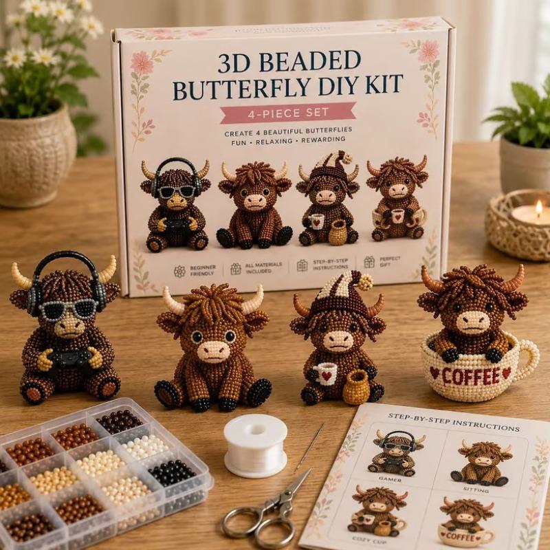 Κιτ Περλοποποίησης 3D DIY Ζώα Σετ Δημιουργικής Απασχόλησης με Πέρλες για Παιδιά Ενήλικες Ανακούφιση από το Στρες Θεραπευτικό Χειροποίητο Παιχνίδι Δημιουργικό Χόμπι Υλικά Περλοποποίησης