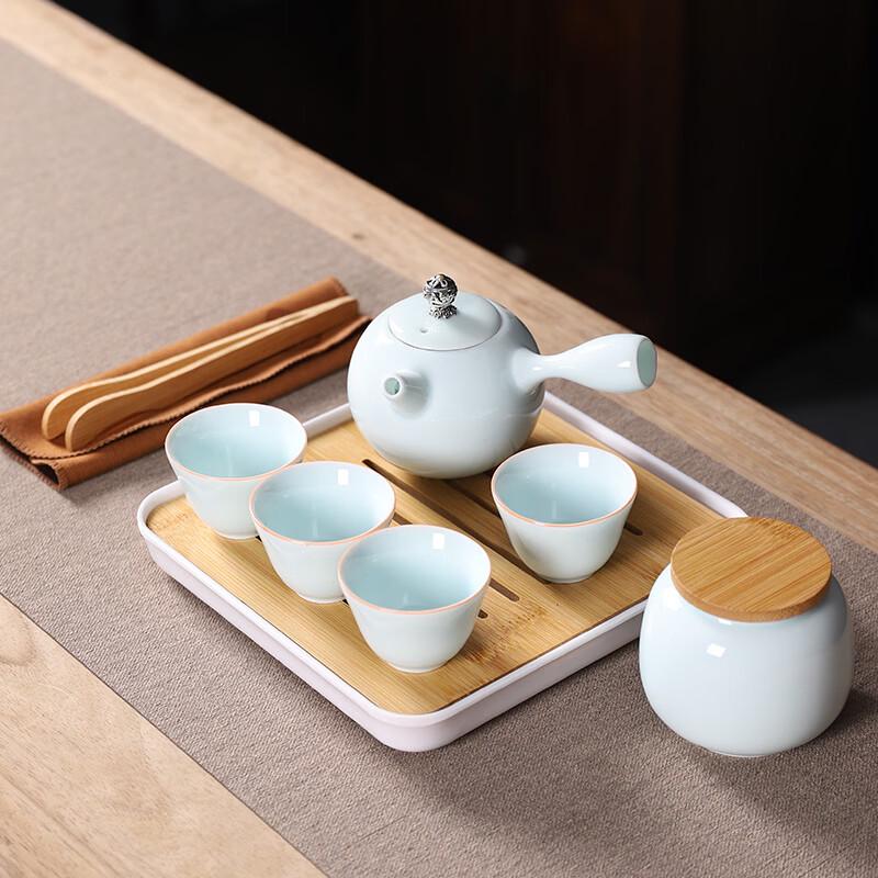 Celadon Side-Handle Travel Tea Set