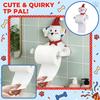 Creative Dog Toilet Paper Holder Decorative Stand for Bathroom Countertop or Wall Mount Functional and Cute Design for Home and Office Use